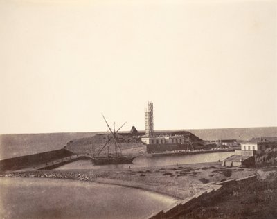 Faro in costruzione nel porto, Algeria da John Beasly Greene